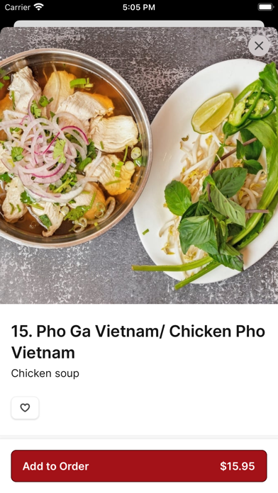 Vo An Vietnamese restaurant iPhone screenshot 4 - Food & Drink app