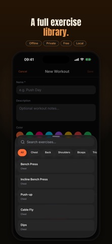 Daily Logs - Offline Workouts Screenshot 5 of 5