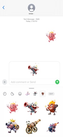 轰鸣大炮贴纸 screenshot