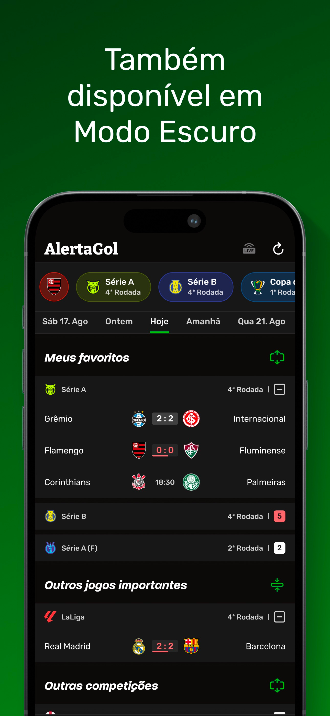 AlertaGol - Placar de Futebol