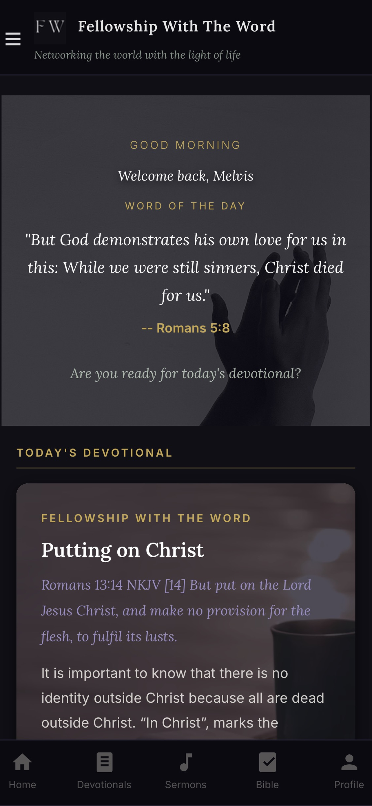 Fellowship With The Word screenshot 7