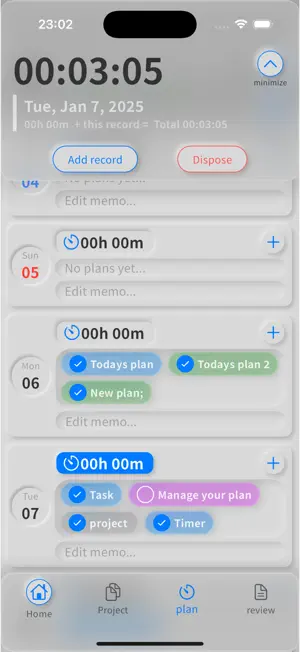 Learnimer screenshot 1