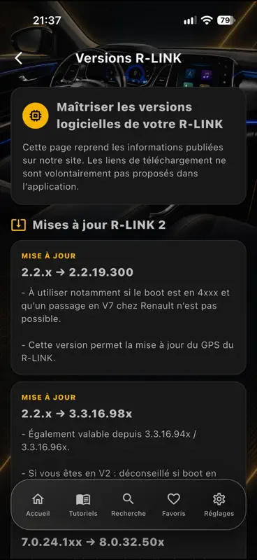 R-LINK+ : RENAULT R-LINK 2 & 1 screenshot 9 of 10