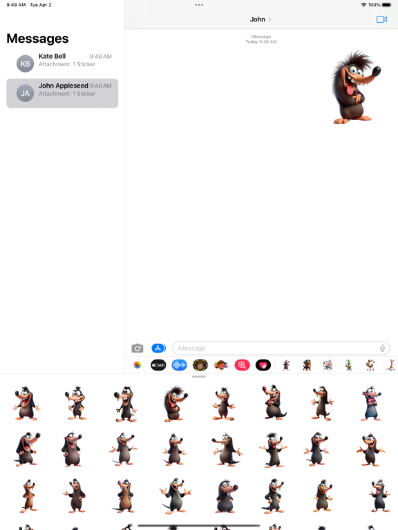 Screenshot #4 pour Mad Mole Stickers