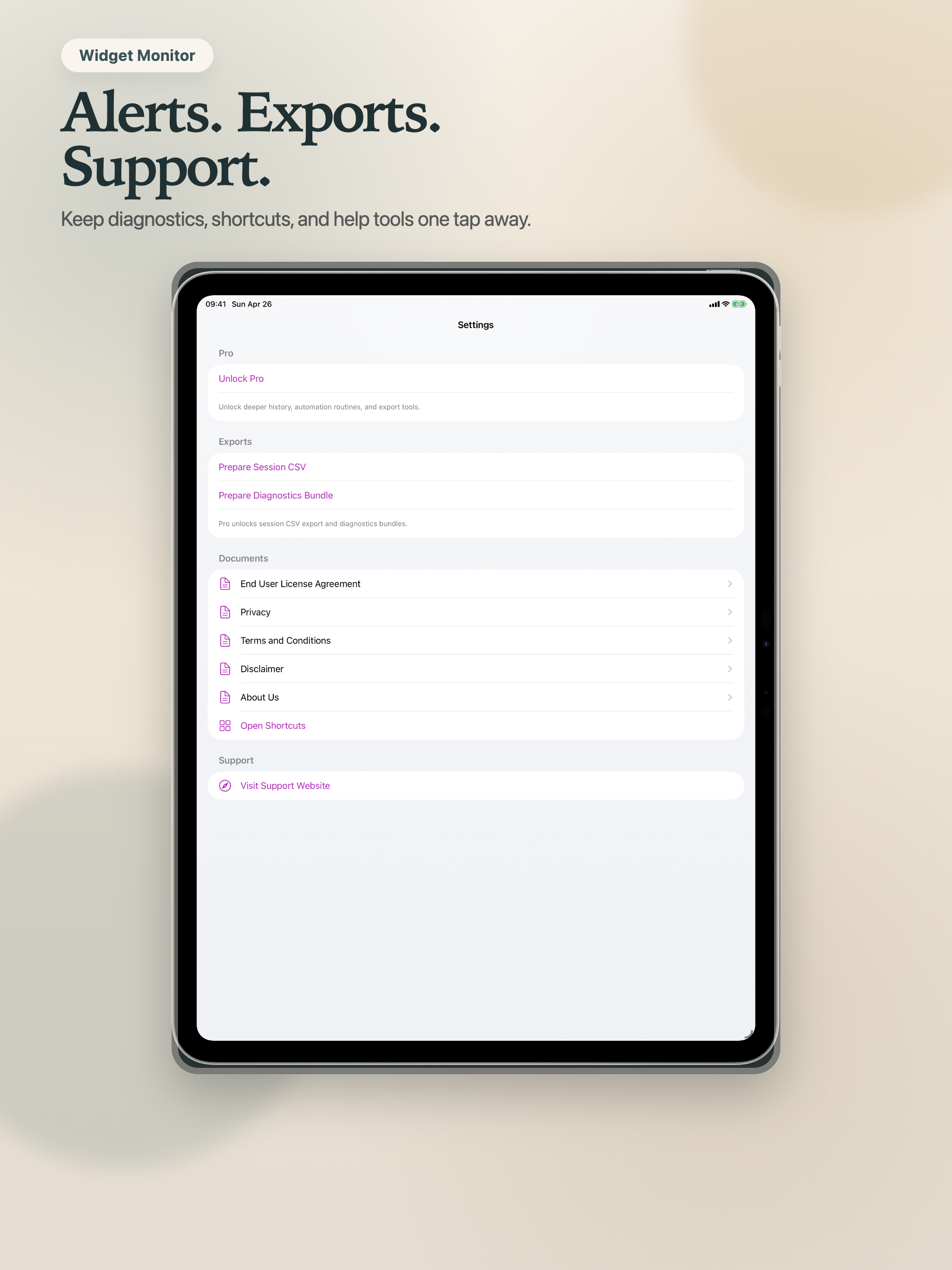 Device Stats: Widget Monitor