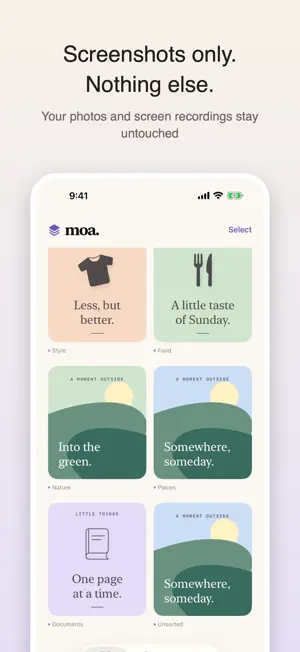moa: Screenshot Organizer screenshot 2