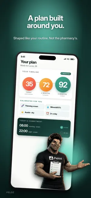 Peloz: Minoxidil Tracker screenshot 3