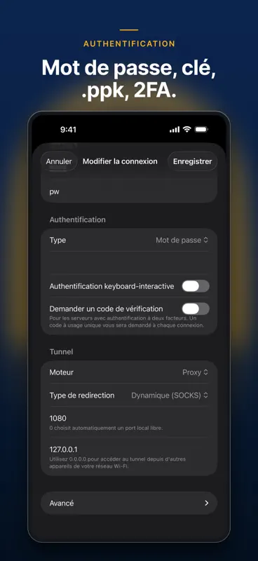 SSH Tunnel : VPN, proxy SOCKS5 screenshot 4 of 8