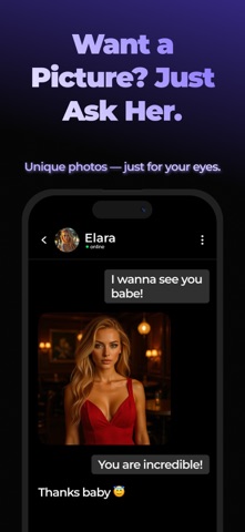 Flirty: AI Girlfriend Chat iPhone screenshot