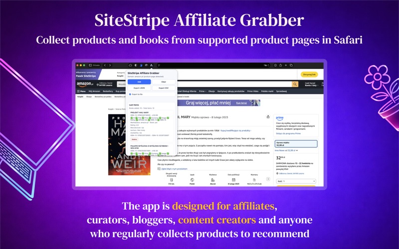 SiteStripe Affiliate Grabber screenshot