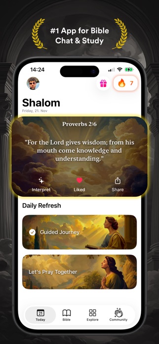 Shalom: Bible Chat & Scripture Screenshot 1 of 7