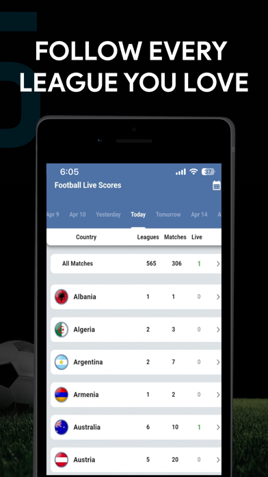Football Live Score 2024 Screenshot