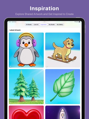 Kala: AI Art Coloring Book iPad screenshot