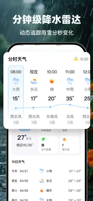 5G精准天气-分钟级降雨语音播报 screenshot 1
