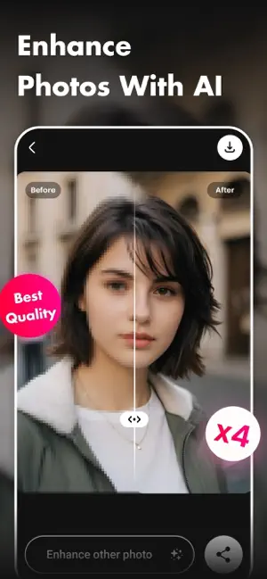 Pixup - AI Photo Enhancer screenshot 1
