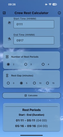 Time Calculator App screenshot
