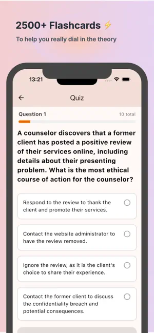 CPCE Counsellor Flashcards screenshot 3