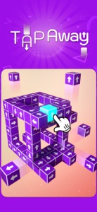 Tap Away 3D Block Puzzle Game screenshot #1 for iPhone