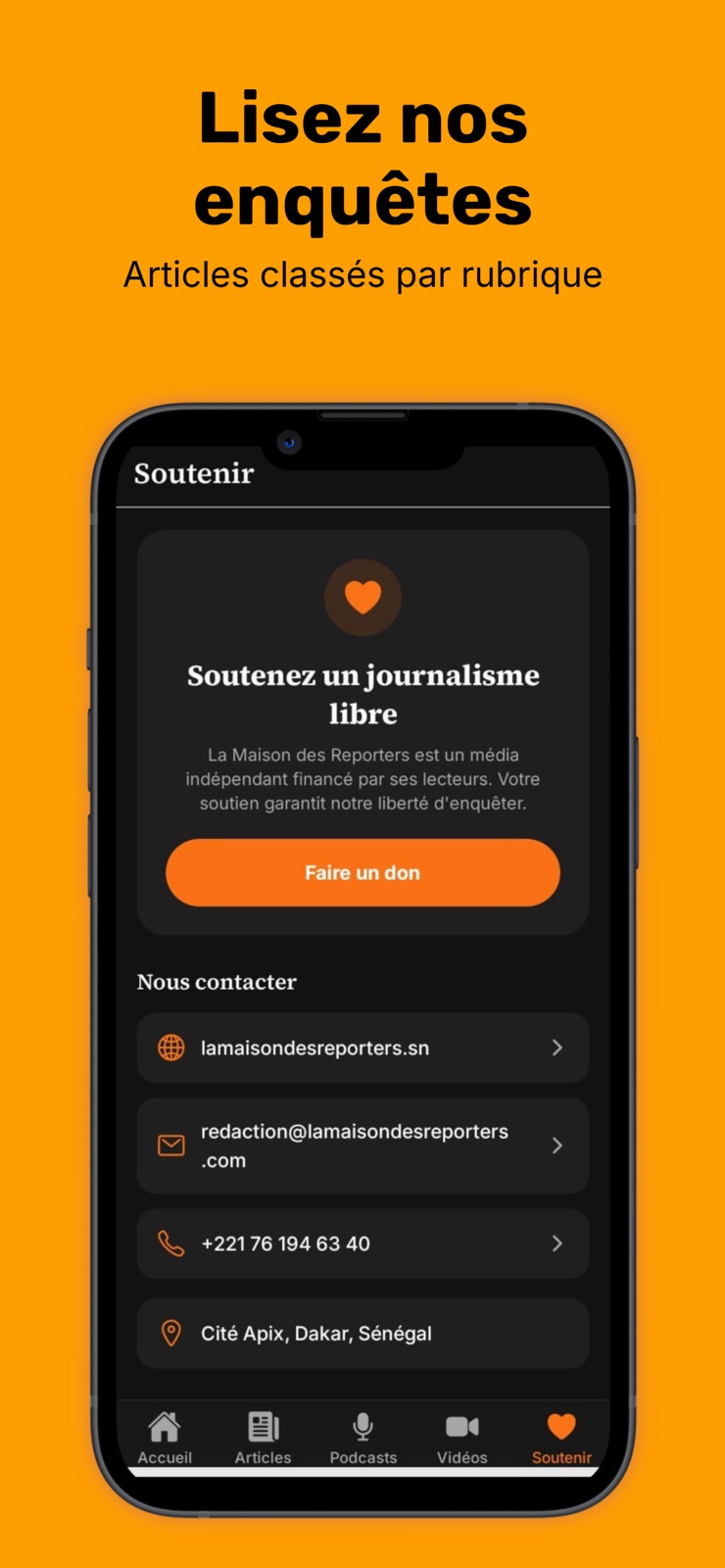 La Maison des Reporters iphone screenshot 3