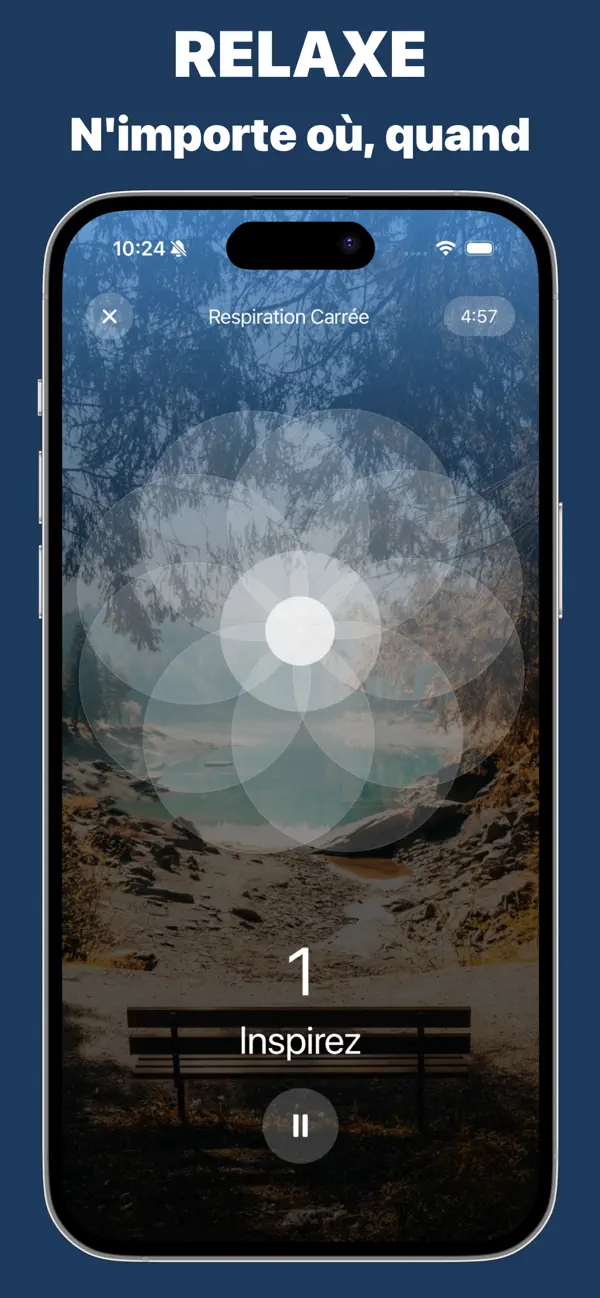 Screenshot #3 pour BreathFlow-Breathing Exercises