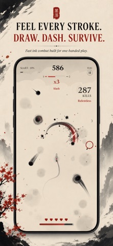 Inkfall: Samurai Ink Survival Screenshot 1 of 5