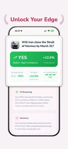 Screenshot 3 of Hunch AI — Prediction Markets App