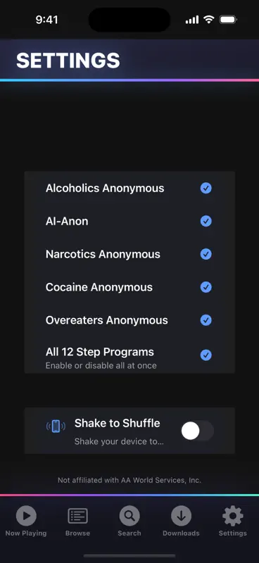 12 Steps Speakers screenshot 5 of 5