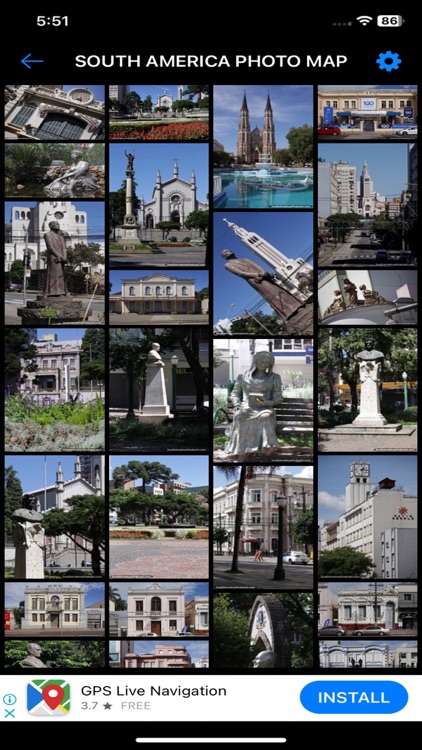 South America Photo Map