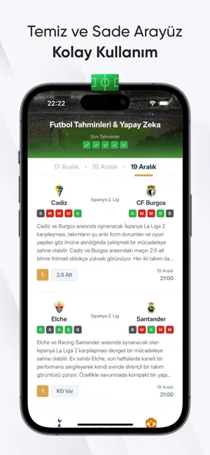 Futbol Tahminleri & Yapay Zeka screenshot 3