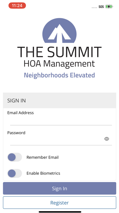 Screenshot 1 of The Summit HOA App