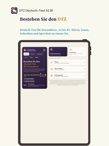 DTZ German Exam A2-B1 iPad screenshot