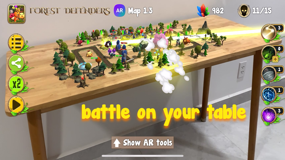 #1. Forest Defenders AR (iOS) Podle: Tai Dau