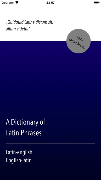 A Dictionary of Latin Phrases