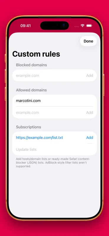 Umbrella - Ad Blocker screenshot 2 of 2