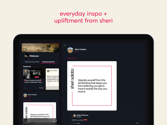 The Sheri Salata Network iPad screenshot 4 - Health & Fitness app