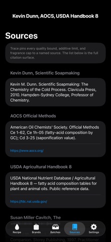 Trace: Soap & Lye Calculator screenshot