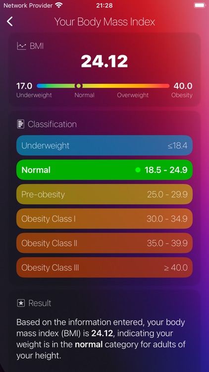 SmartBMI - BMI Calculator