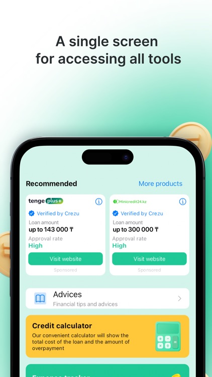Crezu: Loans & Expense Control