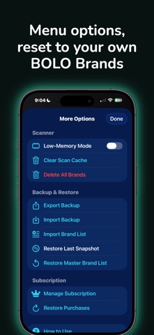 BOLO Scanner Assistant screenshot