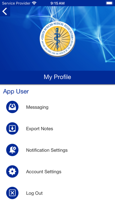 SA Medical Association Screenshot