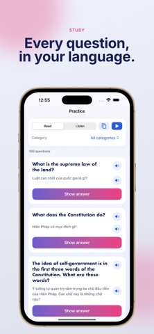 CivicsPrep: US Citizenship screenshot