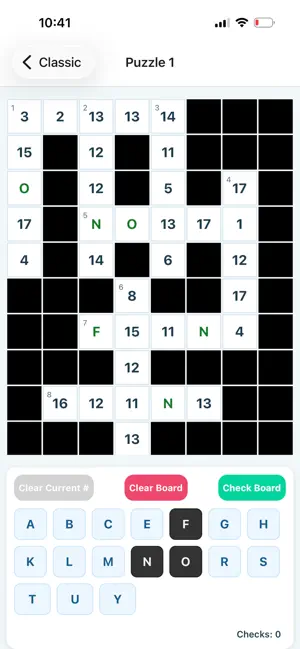 cryptoCrossWord (0329b9) screenshot 1