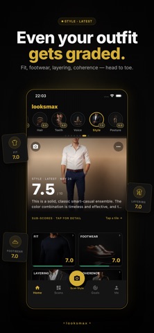 Looksmax Studio iPhone screenshot