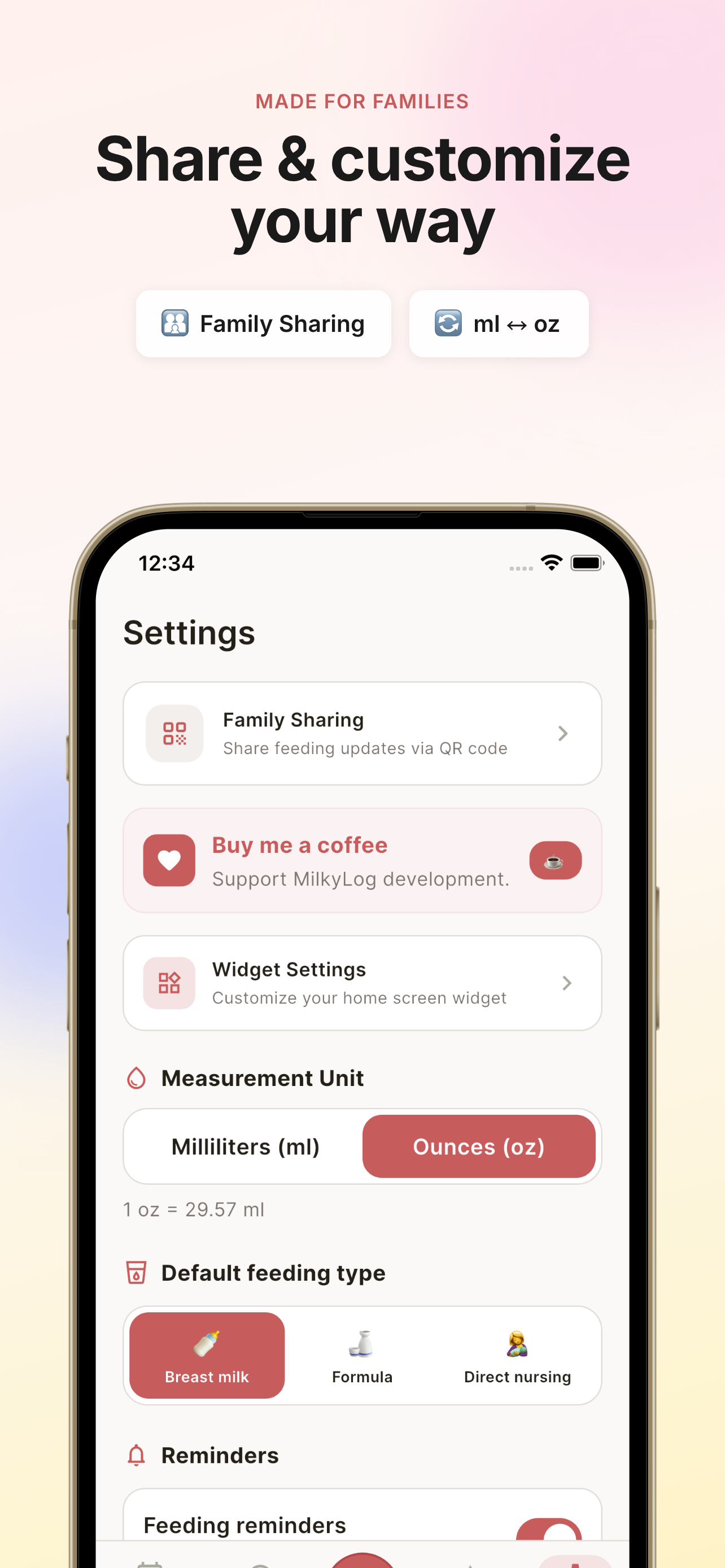 MilkyLog - Baby Milk Tracker