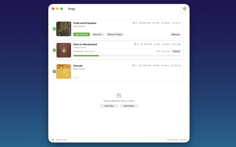 Bragi screenshot