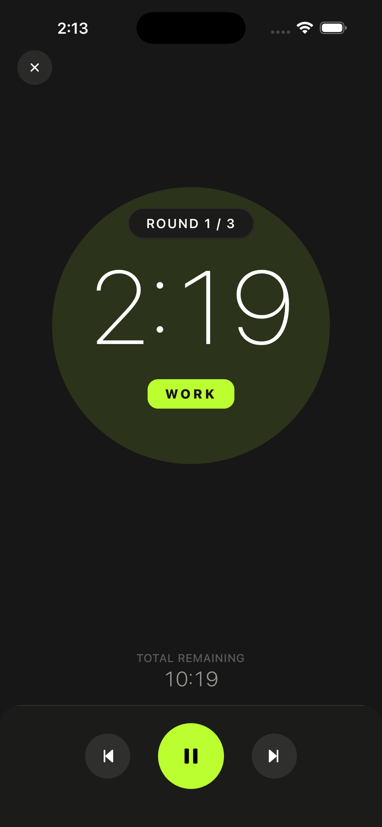 Strike Timer Interval Training