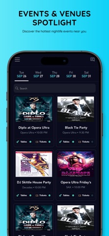 NightUp: Events App screenshot