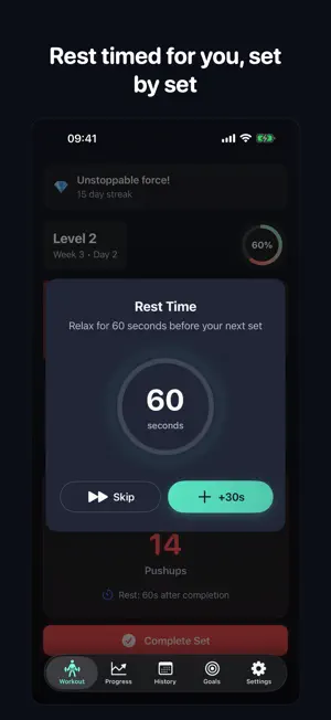 Pushup Training: PushTo100 screenshot 2