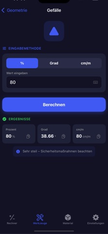 ProBau Rechner screenshot