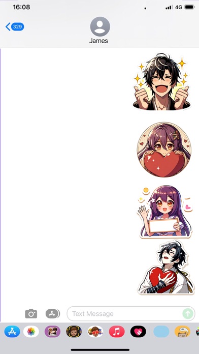 Beautiful Love Couple Stickers Screenshot